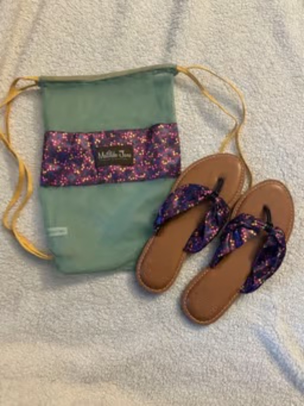 Matilda Jane Size 7 Toes In the Sand Sandals Shoes lot6531